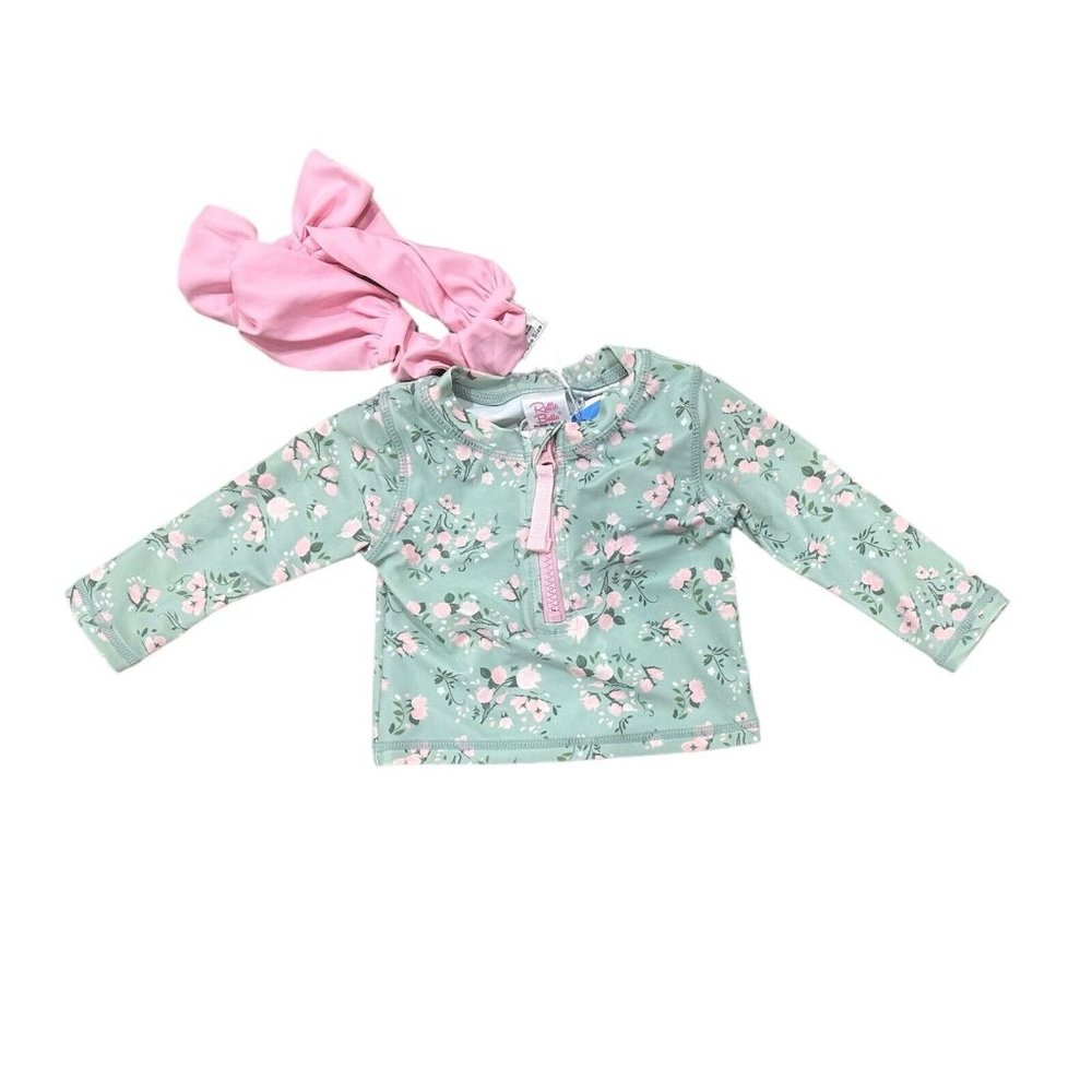 RUFFLE BUTTS Baby Swimwear Top 6-12M